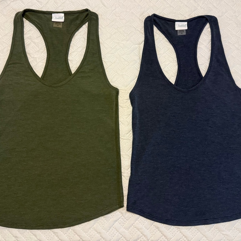 Set of 2 - Bombshell Sportswear Coverage Tank in Twilight Blue & Hunter Green XS - Picture 8 of 8